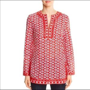 “TORY BURCH” Sequined Jayne Daisy Embroidered Tunic